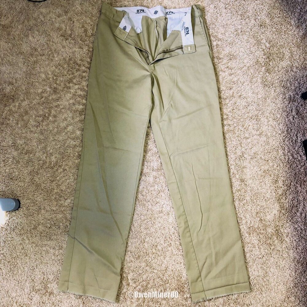 Dickies Original 874® Work Pants - Khaki, Size 38x36 (Unhemmed)